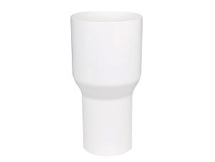 Üleminek Ø 110 mm/Ø 90 mm valge