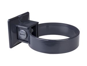Allaviigutoru kinnituskomplekt, plastik Ø 110 mm, 2 kinnitust grafiithall