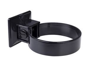Allaviigutoru kinnituskomplekt, plastik Ø 110 mm, 2 kinnitust must