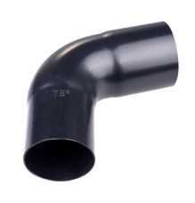 Painutatud  toru Ø 75 mm/75° must