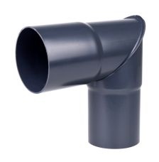 Painutatud  toru Ø 75 mm/90° grafiithall