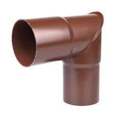 Painutatud  toru Ø 75 mm/90° pruun