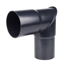 Painutatud  toru Ø 90 mm/90° must