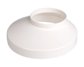 Üleminek trapile Ø 75 mm/130 mm valge