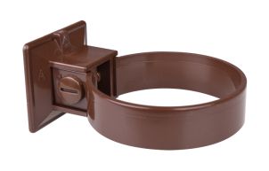 Allaviigutoru kinnituskomplekt, plastik Ø 110 mm, 2 kinnitust pruun